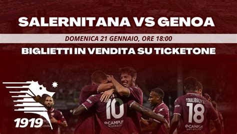 salernitana genoa biglietti